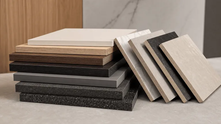 Engineered decorative surface panels in wood, stone and solid finishes