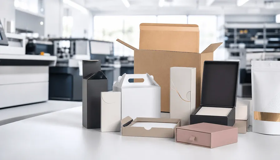 Custom folding cartons, corrugated boxes, rigid boxes and flexible packaging samples