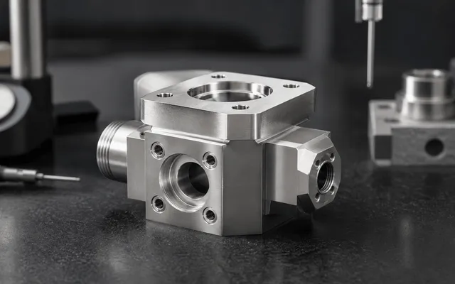 Precision-machined stainless steel valve body